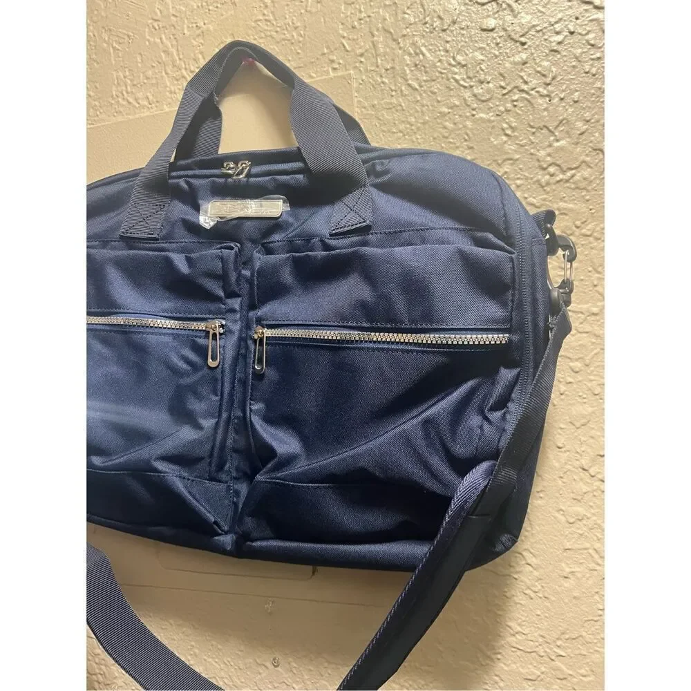 Bella Russo 17” Navy Laptop Bag NEW NO TAGS